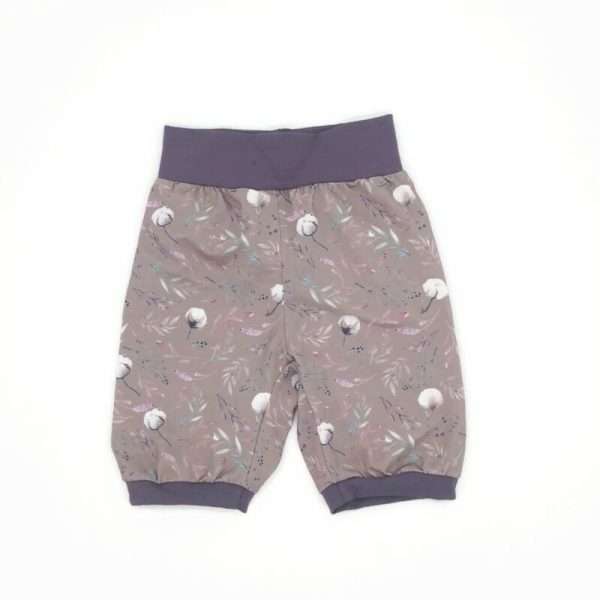 Gyapot virágos jersey rövid nittagatyó