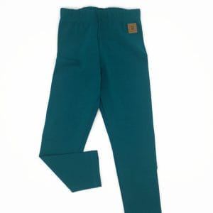 Vékony egyszínű leggings-zöld