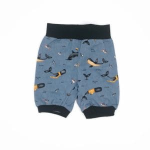 Kék bálnás jersey rövid nittagatyó