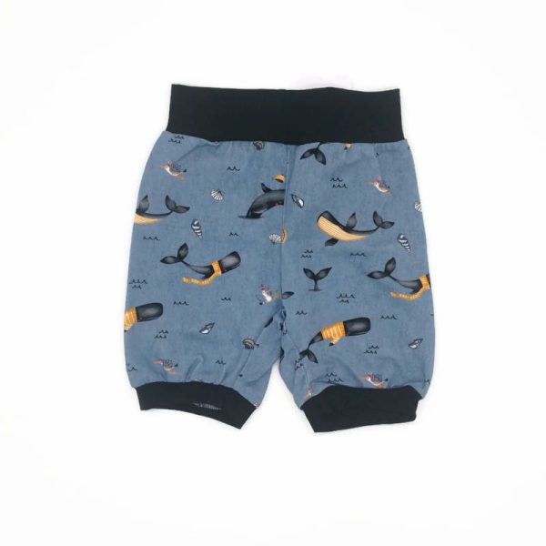 Kék bálnás jersey rövid nittagatyó