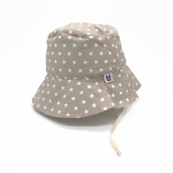Napkalap bézs csillagos