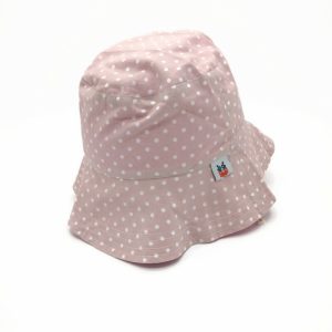 Napkalap fáradt rózsaszín-pöttyös