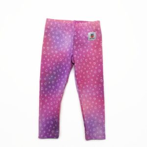 Középvastag leggings-szívek pink lila