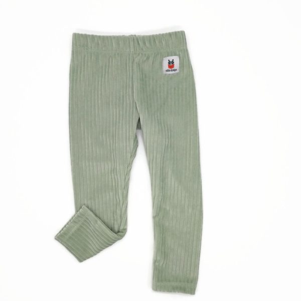 Kordbársony középvastag leggings-menta