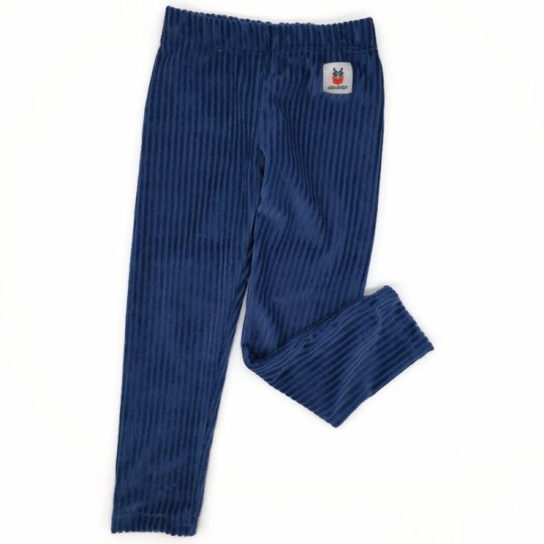 Kordbársony középvastag leggings-kék