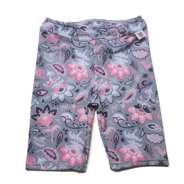 Virágos rövid leggings fitness anyagból