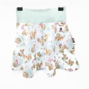 Zöld nyuszis pörgős szoknya