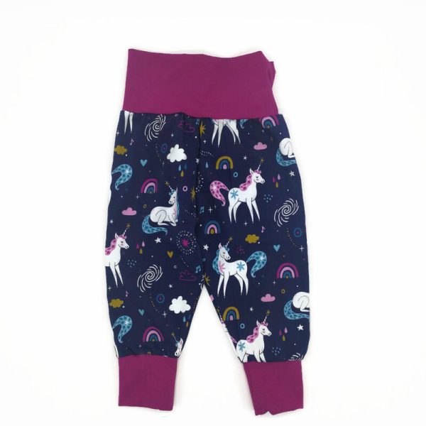 Unikornisos-sötétpink passzés jersey nittagatyó