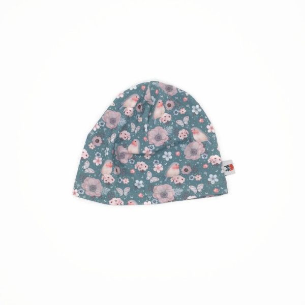 Vékony menta madárkás sapka