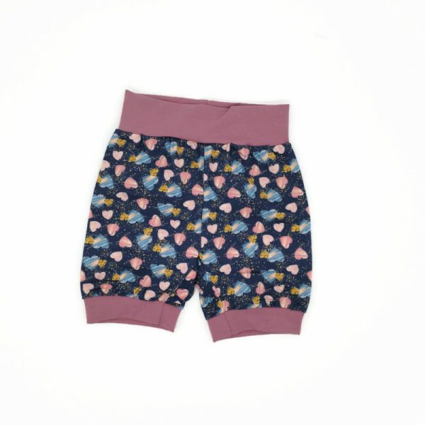 Szivecskés jersey rövid nittagatyó
