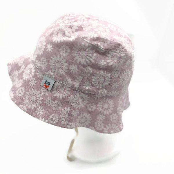 Napkalap rózsaszín virágos