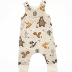 Vékony bézs erdei állatos Rompnitta