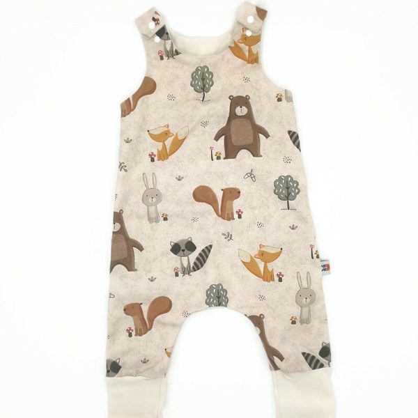 Vékony bézs erdei állatos Rompnitta