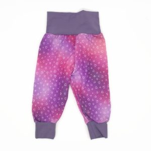 Pink-lila szívek futter nittagatyó