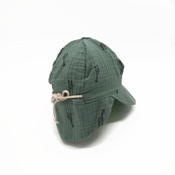 Duplagéz napkalap-zöld zsiráfos