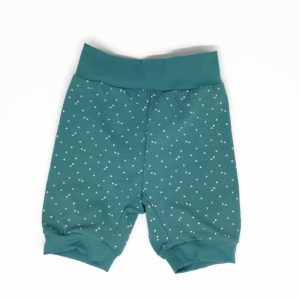 Zöld-fehér háromszöges rövid nittagatyó