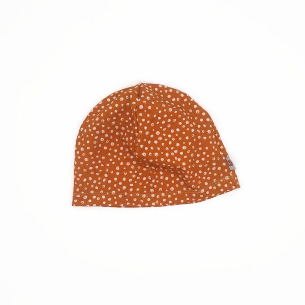 Vékony narancs pöttyös sapka