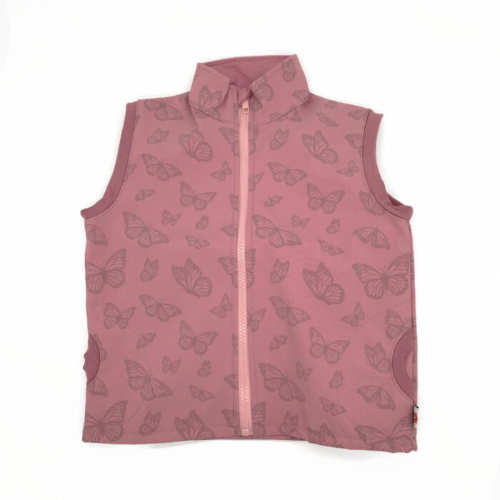 Pillangós softshell mellény