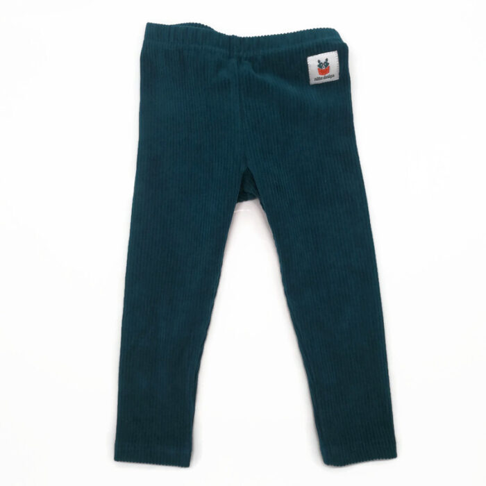 kordbársony középvastag leggings türkiz